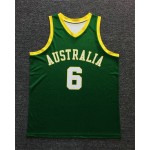 Andrew Bogut Australian Boomers Basketball Maglia Verde Uomo