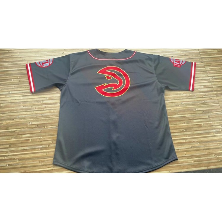 Maglia NBA Atlanta Hawks Manica Corta Nero