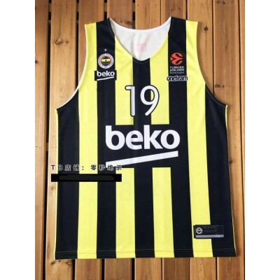 Maglia Beko Nando de Colo 19 Fenerbahce Basketball Giallo Uomo