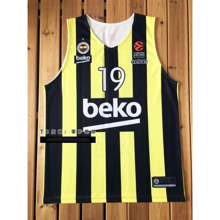 Maglia Beko Nando de Colo 19 Fenerbahce Basketball Giallo Uomo