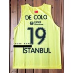 Maglia Beko Nando de Colo 19 Fenerbahce Basketball Giallo Uomo