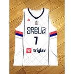 Bogdan Bogdanovic 7 Serbia Srbija Basketball Maglia Bianco Uomo