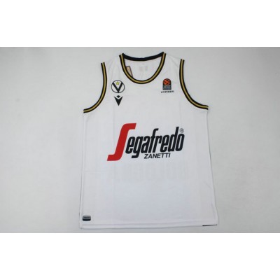 Maglia Bologna 2022-23 Bianco Basketball Uomo