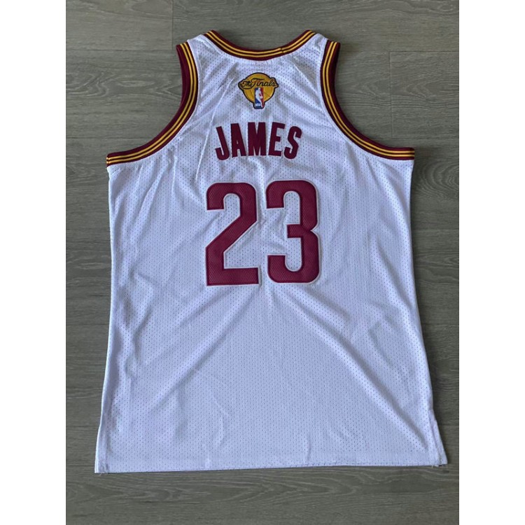 Maglia Cleveland Cavaliers Lebron James 2015-16 Finals Bianco