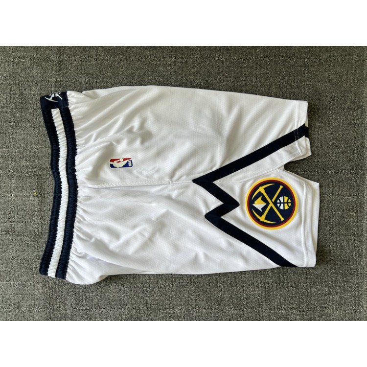 Maglia NBA Denver Nuggets Pantaloncini Bianco