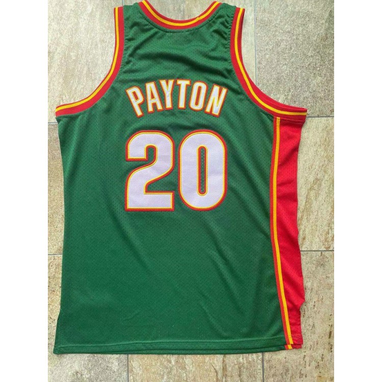 Maglia NBA Gary Payton 20 Seattle SuperSonics 1995-96 SwingmanVerde