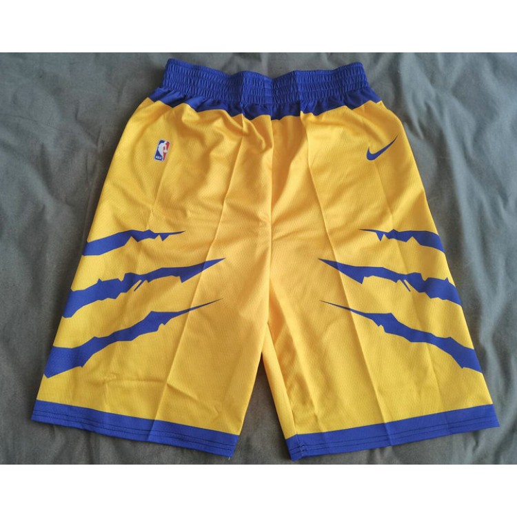 Maglia NBA Golden State warriors design Pantaloncini Giallo