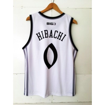 Hibachi 0 Big 3 Enemies Basketball Maglia Bianco Uomo