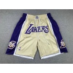 Maglia NBA Kobe Bryant Los Angeles Lakers Hall of Fame just don Pantaloncini Oro