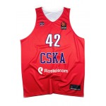 Maglia Kyle Hines 42 CSKA Moscow Basketball Rosso Uomo