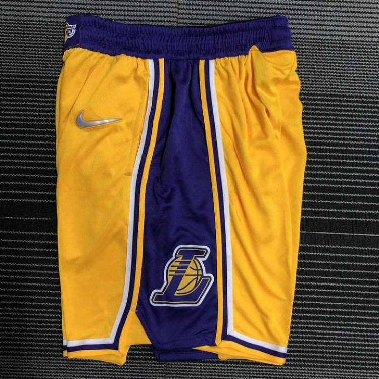 Maglia NBA Lakers 75th anniversary Pantaloncini Giallo