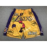 Maglia NBA Lakers just don Pantaloncini Graffiti