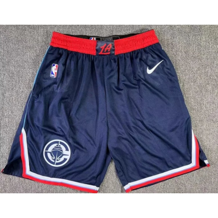 Maglia NBA Los Angeles Clippers 2024-25 Pantaloncini Blu