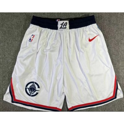 Maglia NBA Los Angeles Clippers 2024-25 Pantaloncini Bianco