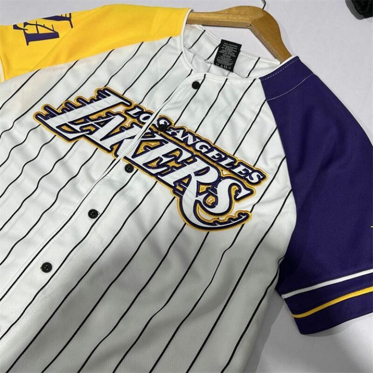 Maglia NBA Los Angeles Lakers basetball 2025 Bianco