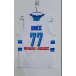 Luka Doncic 77 Slovenia 2019 FIBA Basketball World Cup Maglia Bianco Uomo