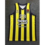 Maglia Marko Guduric 23 Fenerbahce Basketball Giallo Uomo