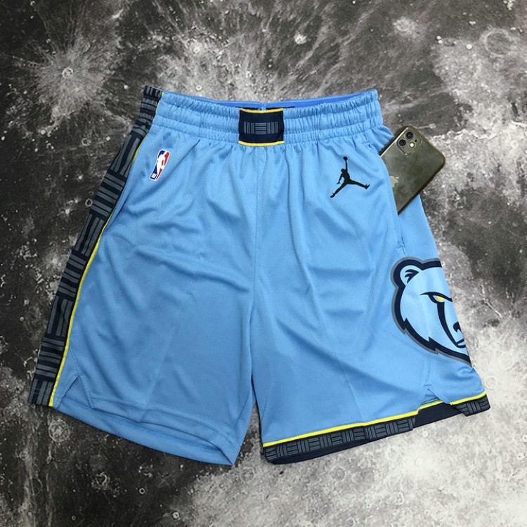 Maglia NBA Memphis Grizzlies Pantaloncini Blu Stampato