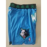 Maglia NBA Minnesota Timberwolves Just don Pantaloncini 2003-04 Blu