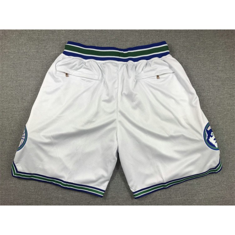 Maglia NBA Minnesota Timberwolves just don throwback Pantaloncini Bianco