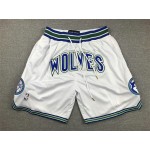 Maglia NBA Minnesota Timberwolves just don throwback Pantaloncini Bianco