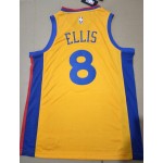 Maglia Monta Ellis 8 The Bay Golden State Warriors City Edition Giallo