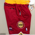 Pantaloncini NBA 1994 NBA Finals Rockets x Knicks Rosso Blu