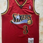 Maglia #3 Iverson Philadelphia 76ers 1999-00 Rosso