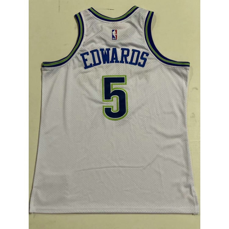 Maglia NBA 5 Edwards Minnesota Timberwolves 2023-24 Bianco