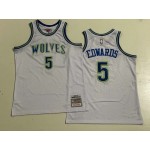 Maglia NBA 5 Edwards Minnesota Timberwolves 2023-24 Bianco