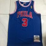 Pantaloncini NBA Allen Iverson 3 Philadelphia 76ers 1996-97 Swingman NBA Blu