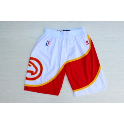 Pantaloncini NBA Atlanta Hawks throwback Bianco