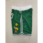 Pantaloncini NBA Boston Celtics 33 Bird legeno Verde