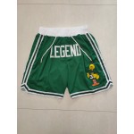 Pantaloncini NBA Boston Celtics 33 Bird legeno Verde