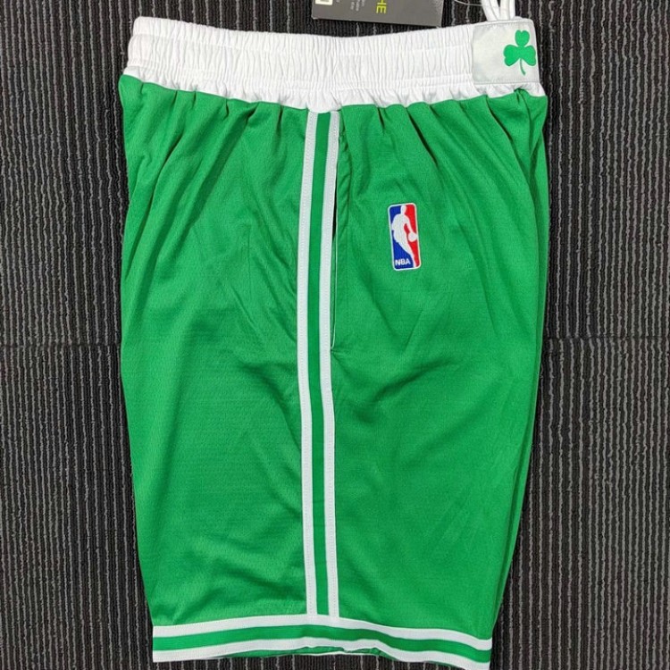 Pantaloncini NBA Boston Celtics Verde Ricamato