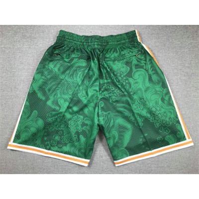 Pantaloncini NBA Boston Celtics tigers year just don Verde