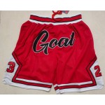 Pantaloncini NBA Chicago Bulls 23 Goat bulls just don Rosso