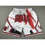 Pantaloncini NBA Chicago Bulls Just don Bianco Rosso Nero