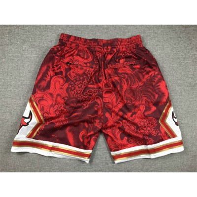 Pantaloncini NBA Chicago Bulls tigers year just don Rosso