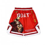 Pantaloncini NBA Goat Chicago Bulls Rosso