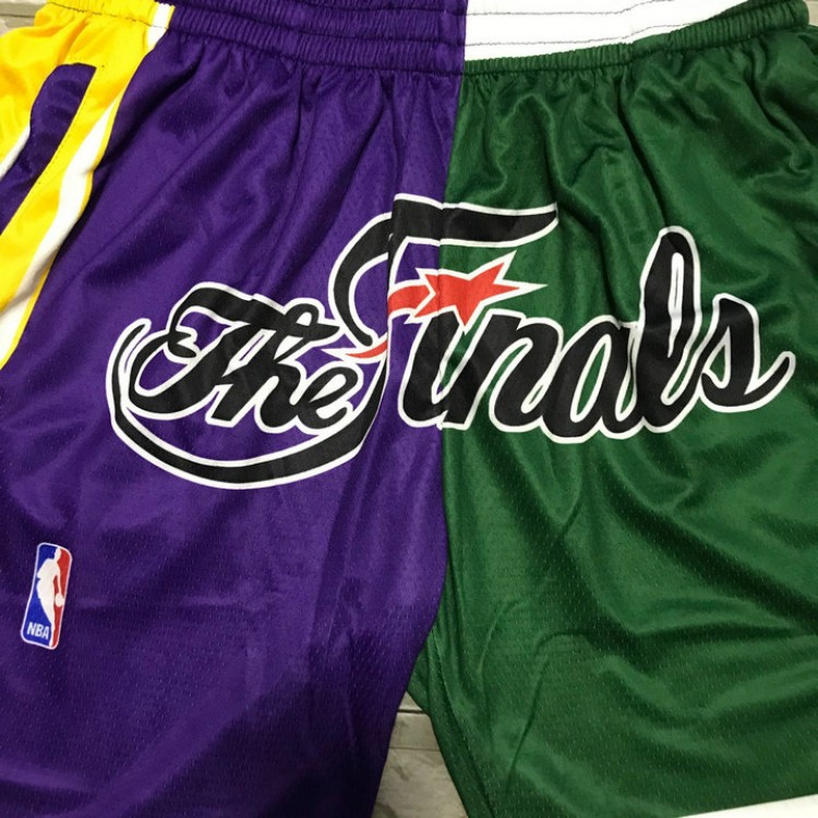 Pantaloncini NBA Lakers VS Celtics The final Stampato