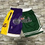 Pantaloncini NBA Lakers VS Celtics The final Stampato