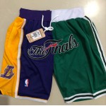 Pantaloncini NBA Lakers vs Celtics Split Just don