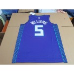 Maglia NBA Mark Williams 5 Charlotte Hornets 2023-24 Classic Edition Viola