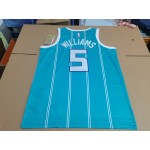 Maglia NBA Mark Williams 5 Teal Charlotte Hornets Icon Edition