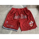 Pantaloncini NBA Miami Heat Miami Just don Rosso