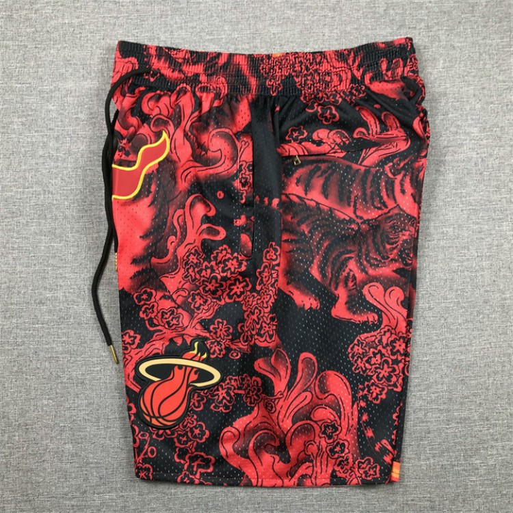 Pantaloncini NBA Miami Heat tigers year just don Rosso