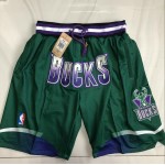 Pantaloncini NBA Milwaukee Bucks 1995-96 Just Don Verde