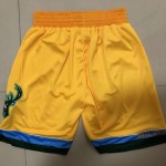 Pantaloncini NBA Milwaukee Bucks 2019 city Giallo