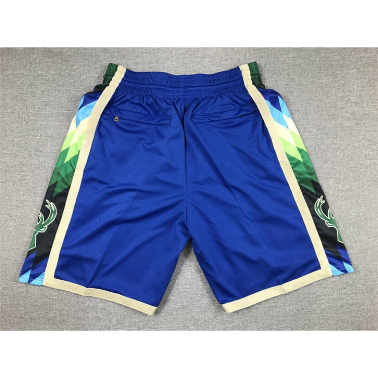 Pantaloncini NBA Milwaukee Bucks 22-23 city just don Blu